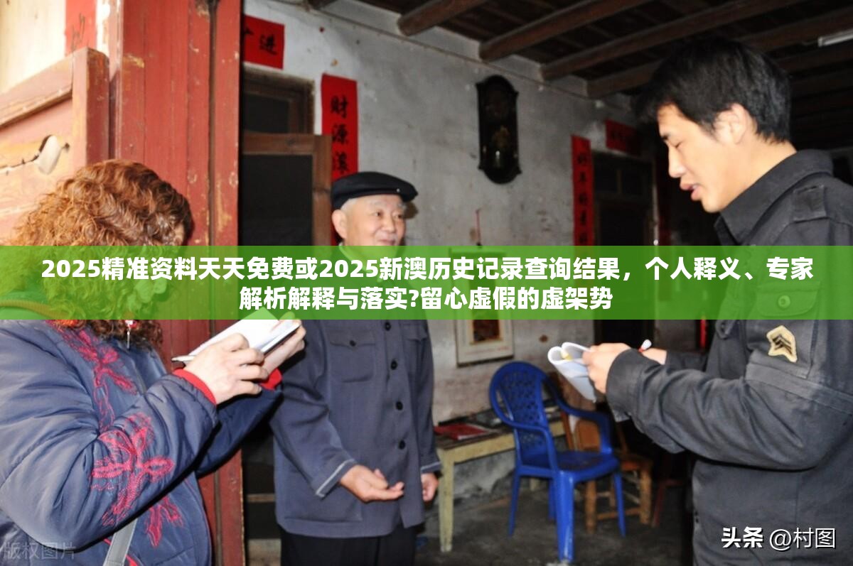 2025精准资料天天免费或2025新澳历史记录查询结果，个人释义、专家解析解释与落实?留心虚假的虚架势