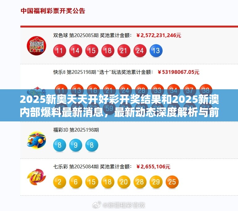 2025新奥天天开好彩开奖结果和2025新澳内部爆料最新消息，最新动态深度解析与前瞻视频报道